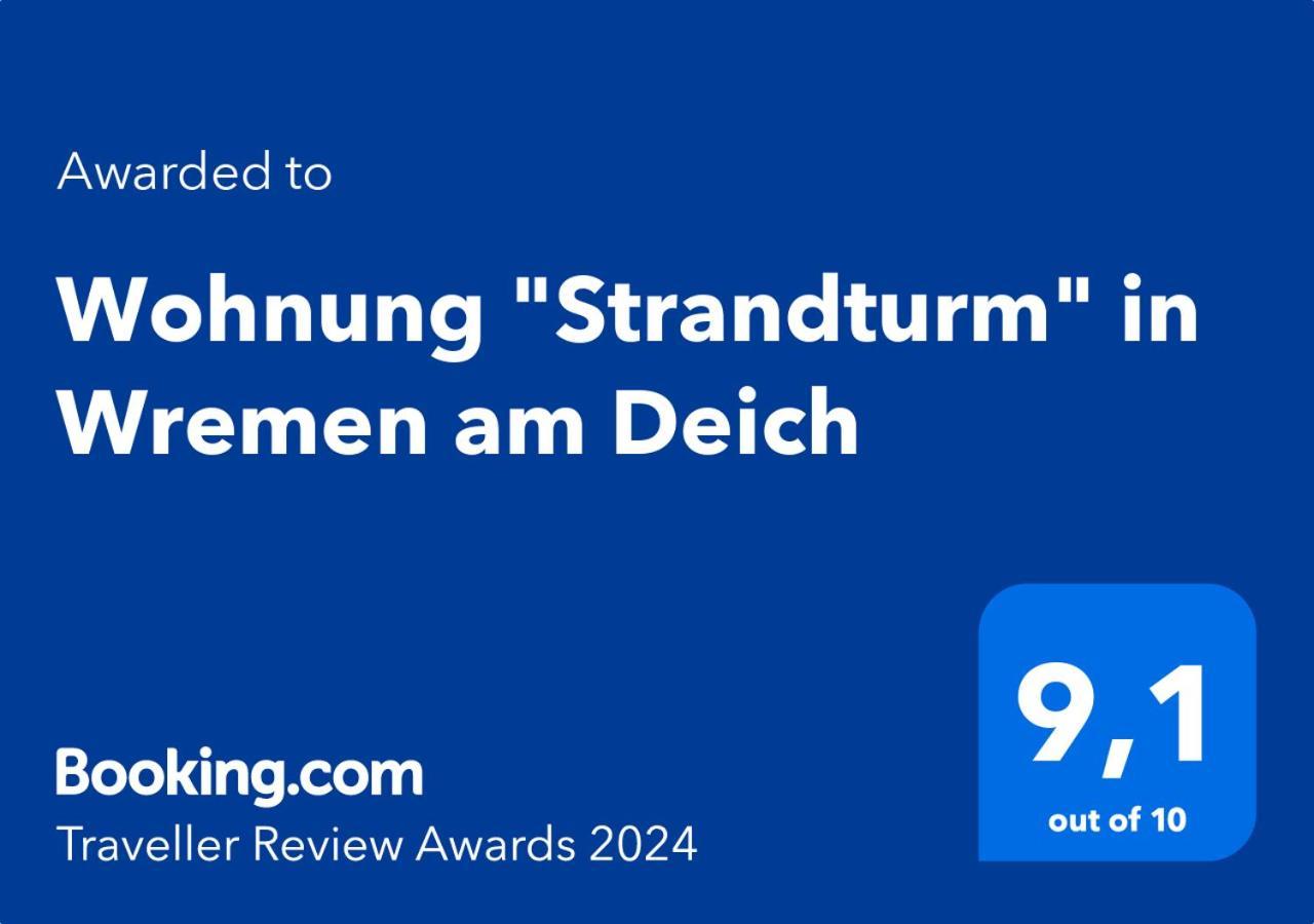 Wohnung "Strandturm" In Wremen Am Deich 외부 사진